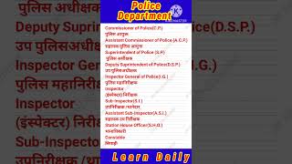 Police Department police vocabulary ranks words policerank [upl. by Wanda949]