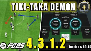 Post Patch The BEST META 4312 TikiTaka Tactics  EAFC 25 [upl. by Eidnar282]