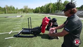 Forearm Shiver Offensive Line Drill [upl. by Aihsot]