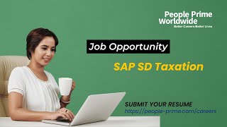 IT JobsSoftware Job Openings SAP SD Taxation  People Prime Jobs [upl. by Yance]