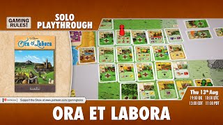 Ora et Labora  Solo Playthrough [upl. by Notserp]