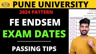 Pune University First Year Endsem Exam Dates 2024  SPPU FE Endsem Exam Dates 2024 [upl. by Bernita706]