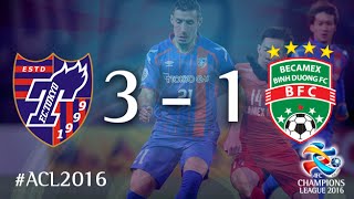 FC TOKYO vs BECAMEX BINH DUONG AFC Champions League 2016 Group Stage [upl. by Anitreb883]