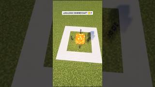 Lava Logic in MINECRAFT 🤔 minecraft shortsfeed viral trending shorts short ytshorts [upl. by Kelci]