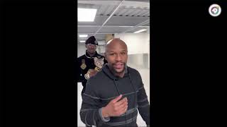 Mayweather shows off his garage to Ghanaian millionaire Nana Kwame Bediako [upl. by Buschi387]