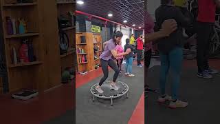 Trampoline exercises for weight loss and endurance Part1 shorts gym viral gymmotivation yt [upl. by Anilehs]