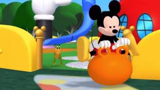 Mickey bouncing on a orange hoppity ball [upl. by Phillada]