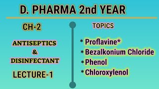 Antiseptic amp disinfectantproflavinebenzalkoniumphenolchlororxlenolformaldehydehexachlorophene [upl. by Hope]