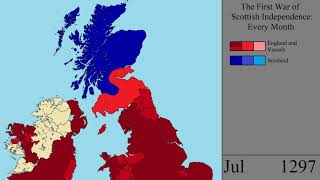 The First War of Scottish Independence Every Month [upl. by Oler]