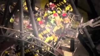 ORIGINAL FOOTAGE  Before amp After Carriages Crash On Alton Towers [upl. by Infield]