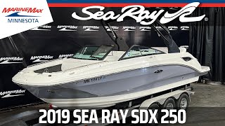 2019 Sea Ray SDX 250  MarineMax Rogers [upl. by Nurav]