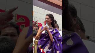 Heroine Keerthy Suresh Snapped at mangalya shopping mall in RTC Cross Road Hyderabad [upl. by Barnum71]