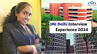 How was my MBA Interview  IMI Delhi MBA Interview Experience 2024  By Shifa [upl. by Lenehc]