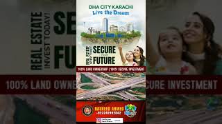 DHA CITY KARACHILive the Dreams100 LAND OWNERSHIP  100 SECURE INVESTMENT [upl. by Trebliw]