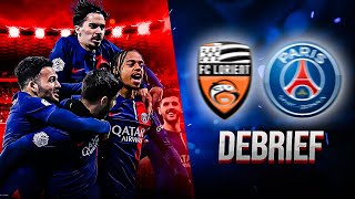 Victoire du PSG 4  1 Face à Lorient  Debrief [upl. by Abebi340]