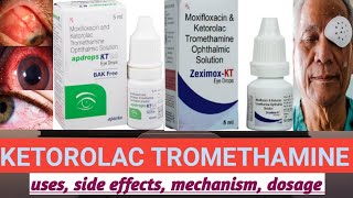 ketorolac tromethamine ophthalmic solution ketorolac amp moxifloxacin ophthalmic solution [upl. by Etana]