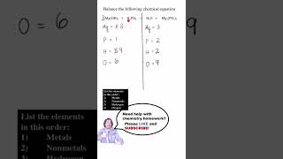 How to Balance a Chemical Equation  Challenging 😳🤔 chemistry science education shorts short [upl. by Aratahc]