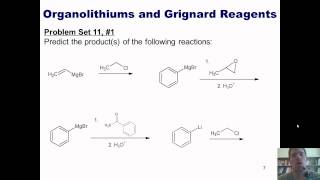 Chapter 11  Organometallic Chemistry Part 1 of 4 Grignard and organolithium reactions [upl. by Neville]