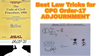 Best Law Tricks for CPC Order17 ADJOURNMENT [upl. by Akinot372]