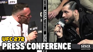 UFC 272 Covington vs Masvidal Press Conference  MMA Fighting [upl. by Rehpotsrihc]