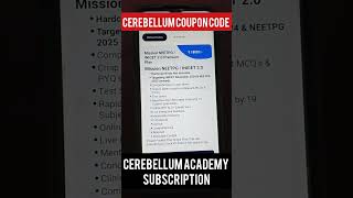 cerebellumacademy fmge cerebellum neetpg offer discount cerebellum academy coupon code [upl. by Gnud]