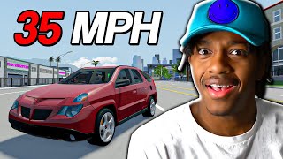 I Used THE SLOWEST CAR To Win A Race Roblox Driving Empire [upl. by Hilaire288]