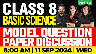 Class 8 Basic Science  Onam Exam  Model Question Paper Discussion  Xylem Class 8 [upl. by Desmund320]