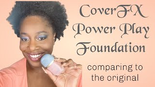 COVERFX New Power Play foundation vs the original  dark skin [upl. by Nangem714]