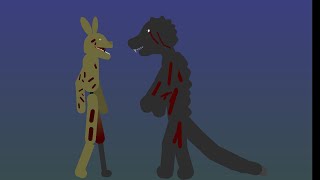 Springtrap FNAF vs The Man In The Suit Godzilla Analog Horror [upl. by Bowie]