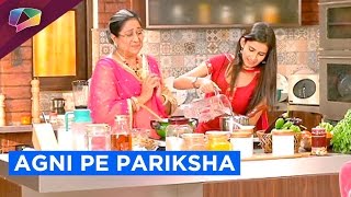 Biji takes Tanujas cooking test in Kasam Tere Pyaar Ki [upl. by Akemrehs]