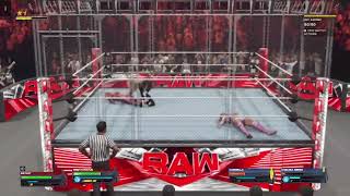 wwe 2k24 myfaction tower week 26 raw match 4 [upl. by Gromme620]