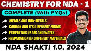 NDA Chemistry  Metals amp NonMetals Carbon amp Its Different Forms  NDA 1 2024  Defence Wallah [upl. by Metah]