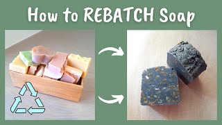 How to rebatch your old soap and make it into something new 🌱 [upl. by Annaya]