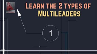 Autocad  Multileaders two different types explained [upl. by Henryk]