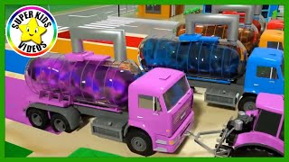 Learn colors amp shapes with cars and other street vehicles for toddlers amp kids ☆ Auto kinderfilmpje [upl. by Adia]