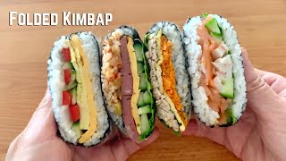 Folded Kimbap  Sushi Sandwich Onigirazu  Easy Bento Box Lunch Ideas  Ticktock Wrap Hack  紫菜包饭 [upl. by Alehs896]