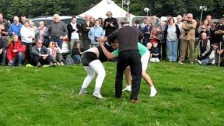 Cumberland Wrestling at Eskdale Show near to lots of Sallys Lake District Cottages [upl. by Johan1]