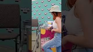 Amouranth Steps On People At Twitchcon shorts Amouranth Twitch Twitchcon Funny [upl. by Mercado108]