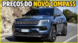 DESCOBRI TODOS OS PREÇOS DO NOVO JEEP COMPASS 13 TURBO 2022😱 [upl. by Pliam139]