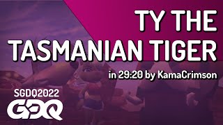 Ty The Tasmanian Tiger by KamaCrimson in 2920  Summer Games Done Quick 2022 [upl. by Atokad588]