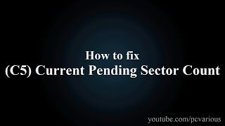 How to fix Current Pending Sector Count [upl. by Bromley411]