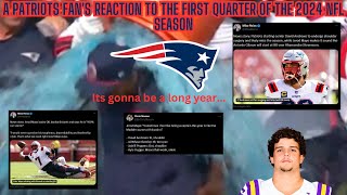 A Patriots Fans Reaction to the First Quarter of the 2024 NFL Season [upl. by Acirtap237]