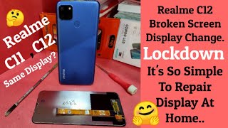 Realme C12 Display Combo Change  Realme C12 Screen Replacement  Mobile Phones Repairing [upl. by Adnuahsar620]