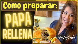 Como preparar PAPA RELLENA  YouTuyCarla [upl. by Dulci729]