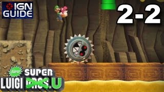 New Super Luigi U 3 Star Coin Walkthrough  LayerCake Desert2 Underground Grrrols [upl. by Jessamine174]