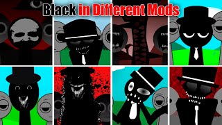 Incredibox Sprunki ALL BLACK in Different Mods [upl. by Uel666]