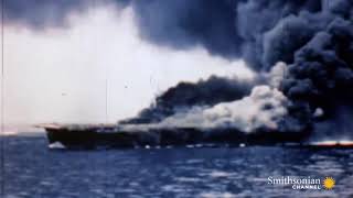 Kamikaze attacks on US Navy Fleet HD color [upl. by Ail]