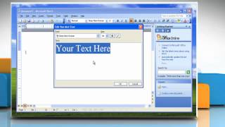 Microsoft® Word 2003 Insert a WordArt Object on Windows® XP [upl. by Aisyla301]