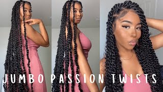 detailed How To Jumbo Passion Twists  SUPER EASY amp BEGINNER FRIENDLY [upl. by Eekaz767]