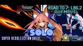 Road to 7 LB52  Tamamo Solo  Super Recollection Quests  FGO [upl. by Bron]